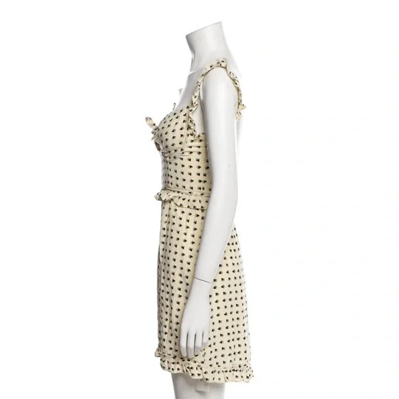 FOR LOVE & LEMONS HEART PRINTED RUFFLE MINI DRESS - Picture 2 of 3